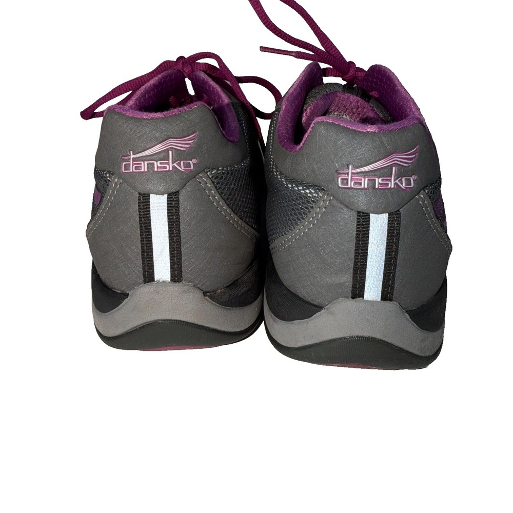 Dansko Sneakers Shayla Gray & Pink Comfort Shoes Mesh & Leather SZ 7.5-8/EU 38 - Picture 4 of 7